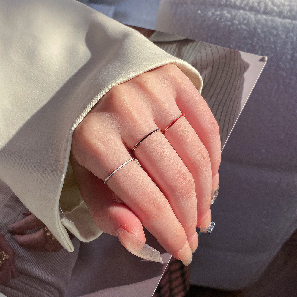 Initial Ring Custom - Титановая сталь, розовое золото, цвет 1