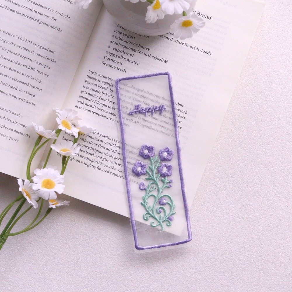 Креативные прозрачные закладки – обзор и цена Dried Flower Bookmark