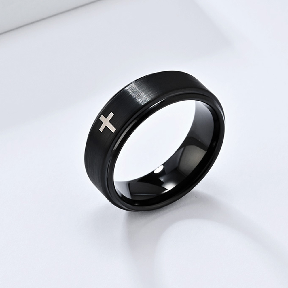 Ретро Титановая Сталь Христиан – обзор и цена Initial Ring Custom