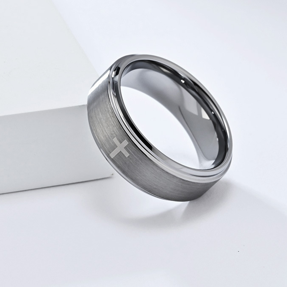 Ретро Титановая Сталь Христиан – обзор и цена Initial Ring Custom